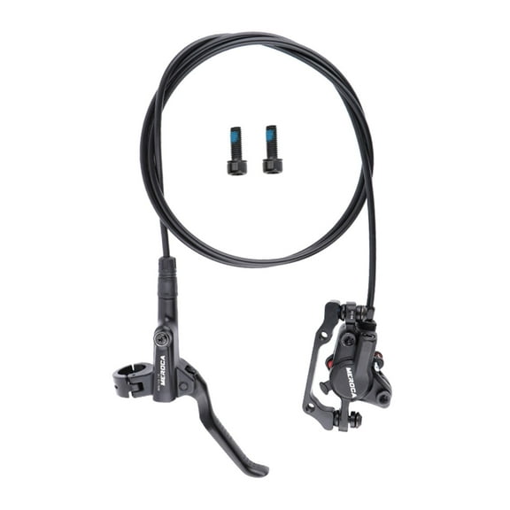 Hydraulic Disc Brake Front 800mm Rear 1400mm Rotors Black Levers Floating for Mountain Bike , Black, Rear right