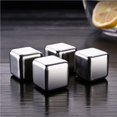 thumbnail image 2 of Toystoory Konesky 1 ud./6 uds./8 uds. Cubitos de hielo de acero inoxidable, piedras de enfriamiento reutilizables para vino de whisky, mantenga su bebida Kits de equipo de elaboración de vino No.2 Toystoory HA024613-02, 2 of 5