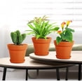 thumbnail image 5 of 4 inch Small Plastic Nursery Pots, 16 Pack Plant Pots for Indoor Outdoor Plants, Flower Pots with Drainage Holes and Saucers, Decorative Seedling Starter Planters for House Plants, White, 5 of 5