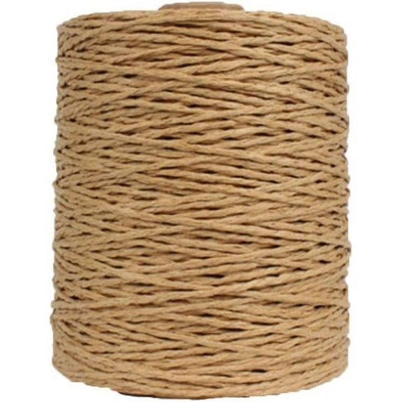 Nvzi-a Natural Cotton Yarn Brown Crochet Summer Sun Hat Yarn,Beach Bag Yarn, Crochet Yarn,Crochet Straw Knit Yarn,Knitting Materials,280 Meters/306 Yards