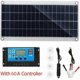 thumbnail image 4 of Panel solar de 300 W, 12 V, con kit de cargador de controlador de carga solar de 60 A, ideal para iluminación de vehículos recreativos, yates, exteriores y jardines., 4 of 5
