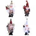 thumbnail image 6 of JANDEL Christmas Figure Standing Plush Santa Claus with Kerosene Lamp Home Decor Ornaments Holiday Decorations, 6 of 9