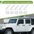thumbnail image 2 of Cubierta de manija de puerta Unique Bargains para Jeep Wrangler JK JKU 2007-2018, cubierta de manija de portón trasero, juego de guardas de receso, decoración exterior, trim ABS, 1 juego blanco, 2 of 6