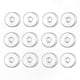 thumbnail image 2 of Glass Rings for Candlestick Holders - 12 Pack Drip Protectors for Taper Candles, 2 of 5