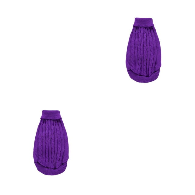 Ropa para perros Methold Camisa para cachorros vestido para cachorros abrigados Violeta XS 2piezas