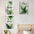 thumbnail image 5 of 3pcs Wood Grain Green Leaf Wall Stickers,Home Living Room, Bedroom, Entrance, Wardrobe, Background Wall Decorations, 5 of 9