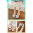 thumbnail image 6 of Girls Dress Shoes Low Heels School Uniform Mary Jane Flower Wedding Party Bridesmaids Princess Dance Shoe for Kid Toddler (29,Silver), 6 of 7