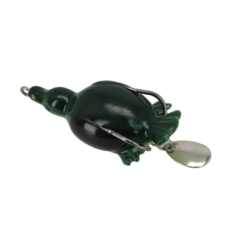 Kairuite 6.5cm/12.6g Duck Frog Lures Soft Baits Bass Fishing Floating Topwater 2# color