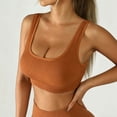 thumbnail image 2 of Sentmoon Tshirt Bras for Women Comfortable Bras for Women High Support Sports Bra Wireless Shockproof Stretch Racerback Tank Style Light Padding Secure Fit Yoga Running Workout Activewear Top, 2 of 6