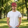 thumbnail image 4 of Trgacdwlo USA 250th Anniversary Celebration Hat Unisex Adjustable Embroidered Patriotic Hat USA Flag Distressed Retro Baseball Caps Blue, 4 of 6