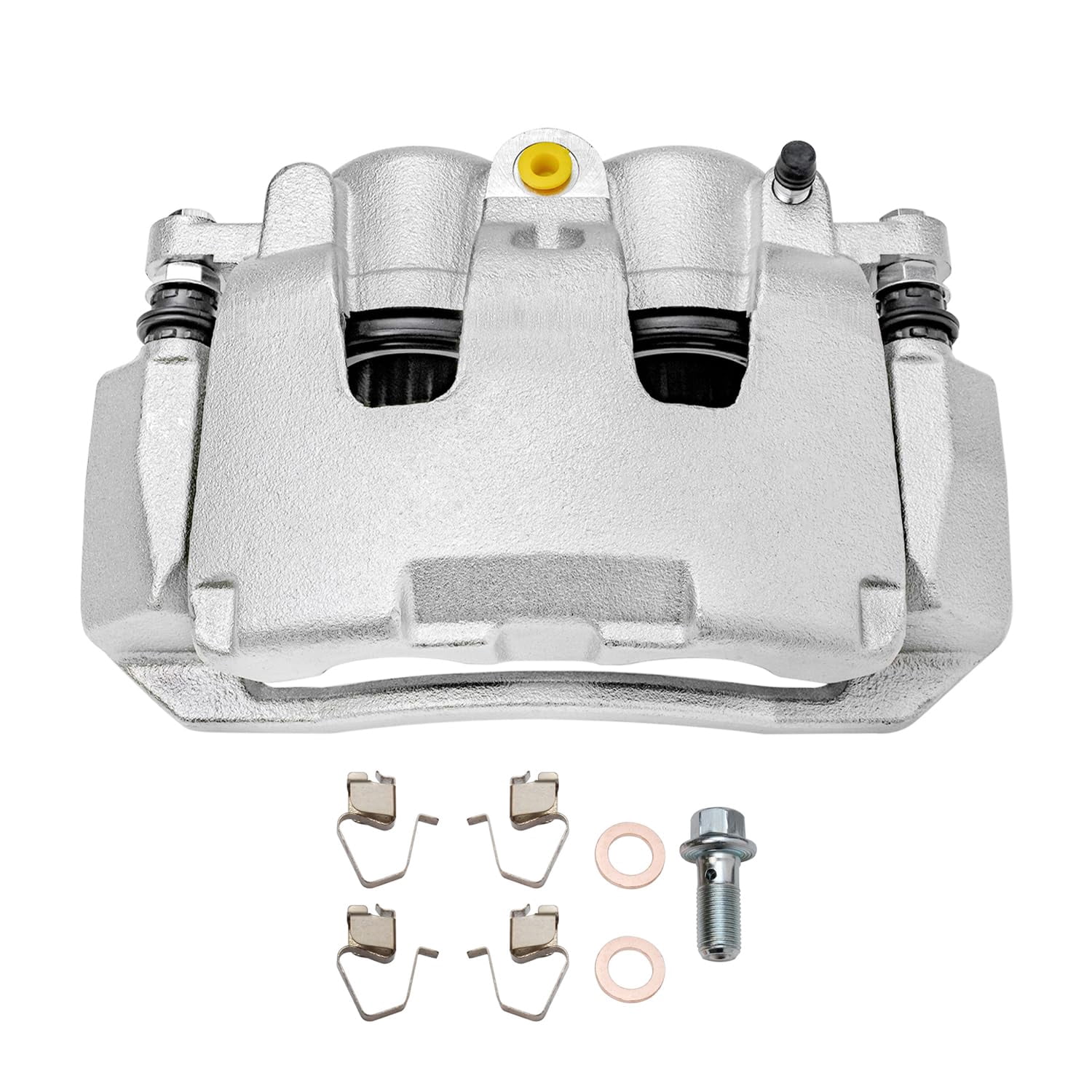 Detroit Axle - 2pc Front Brake Calipers for 06-08 Ram 1500, 05-08 Dodge Dakota, 06-09 Mitsubishi Raider, 2 Disc Brake Calipers 2006 2007 2008 Replacement