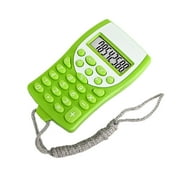 Virelaxpo Colorful Handheld Portable Calculator with 8-Digit LCD Display and Lanyard for Home, Office, and Campus Calculations