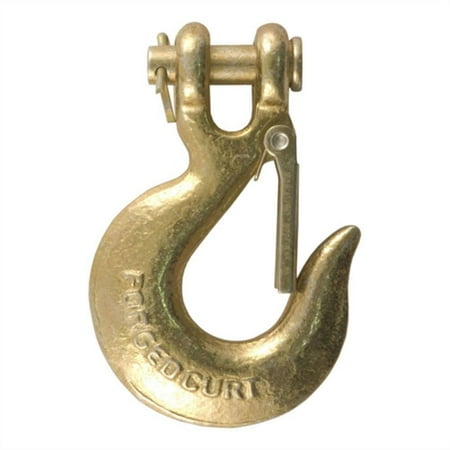 

CURT 81550 5/16-Inch Forged Steel Clevis Slip Hook with Safety Latch 14 000 lbs 3/4-In Opening 5/16 Pin