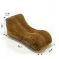 thumbnail image 3 of Montary Creative Bean Bag Sofa Chair for Adults, Filled w/ High-Density Sponge - Supportive,Brown, 3 of 10