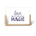 thumbnail image 1 of L'amour Est Magique Mignon Devis Style Photo Cadre Photo en Bois Affichage de Table, 1 of 3