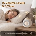 thumbnail image 5 of Portable Sound Machine for Baby with Cry Detection, White Noise Machine 15 Soothing Sounds, 20H Playtime, Night Light & 3 Timer, Baby Sound Machine for Travel Home, Baby Registry, 5 of 12