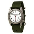 thumbnail image 3 of 12121 Men's A-2T Original Classics Olive Green Nylon Strap White Dial Watch, 3 of 4
