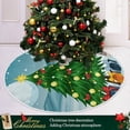 thumbnail image 6 of FMSHPON Christmas Elephant Xmas Christmas Tree Skirt Stand Mat for Holiday Party Decoration Indoor Outdoor 48 inches, 6 of 6