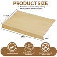 thumbnail image 4 of 6-Pack 24x16" Wire Rack Covers – Imitation Wood, Easy Install for Pantry, Kitchen & Closet(Natural Wood), 4 of 7