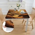 thumbnail image 2 of Acheng Sunset Beach Serene Square Tablecloth Full Width Single-Sided Printing 100% Polyester Fiber 36*36, 2 of 8