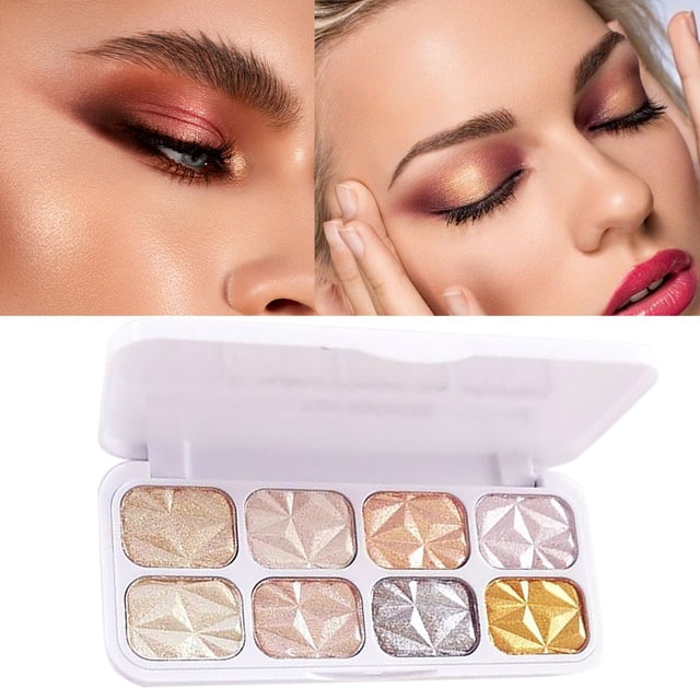 SIfdSeng Face Highlighter White Highlighter Body Powder Makeup Highlighter Cosmetics Highlight Powder Tray Silver Eyeshadow Pencil