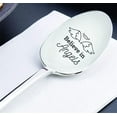 thumbnail image 2 of Gifts for christian - Believe in angels engraved spoon gift Best friend - Religious gift- 7inch, 2 of 3