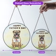 thumbnail image 5 of Cute Bullmastiff Loves Dad Happy Father's Day Stained Glass Suncatcher Dog Lover Window Hanging Sign Decor - 12008, 5 of 5