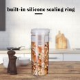 thumbnail image 3 of Food Storage Container Rice Grain Organizer Transparent Stackable Bottle Home Kitchen Sealable Bin  2800ml, 3 of 10