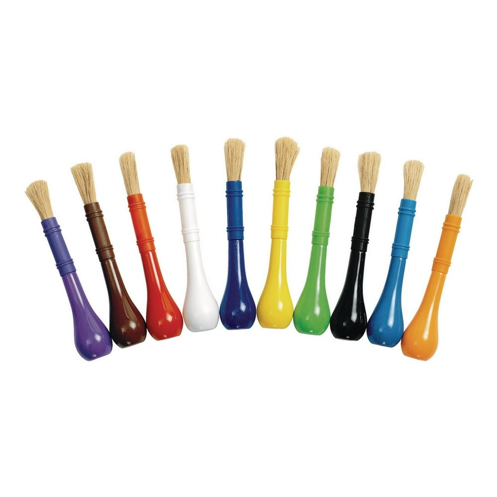 Colorations EasyGrip Paint Brushes Set of 10 (Item EGBRUSH