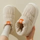thumbnail image 1 of Zapatillas de hombre acolchadas de algodón, zapatos impermeables antideslizantes acolchados de algodón grueso para invierno, zapatillas de pareja acolchadas de algodón para el hogar para, 1 of 5