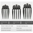 thumbnail image 4 of 3Pcs / Set Peines de Límite para Recortadora de Cabello profesion 32 Mm 38 Mm 51 Mm Protección Contra Cortes Accesorio para Recortador de Cabello, F - gris Yinane Peines guía, 4 of 8