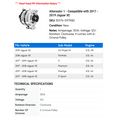 thumbnail image 2 of Alternator 1 - Compatible with 2017 - 2019 Jaguar XE 2018, 2 of 2
