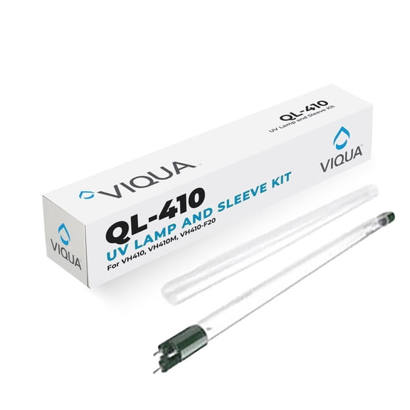 VIQUA QL-410 Genuine Replacement UV Lamp and Quartz Sleeve Combo Kit for VH410, VH410M and VH410-F20 UV Water Purification Systems