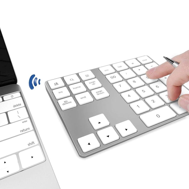 Tecla numérica Bluetooth JOYEKY, 34 teclas, USB C, recargable