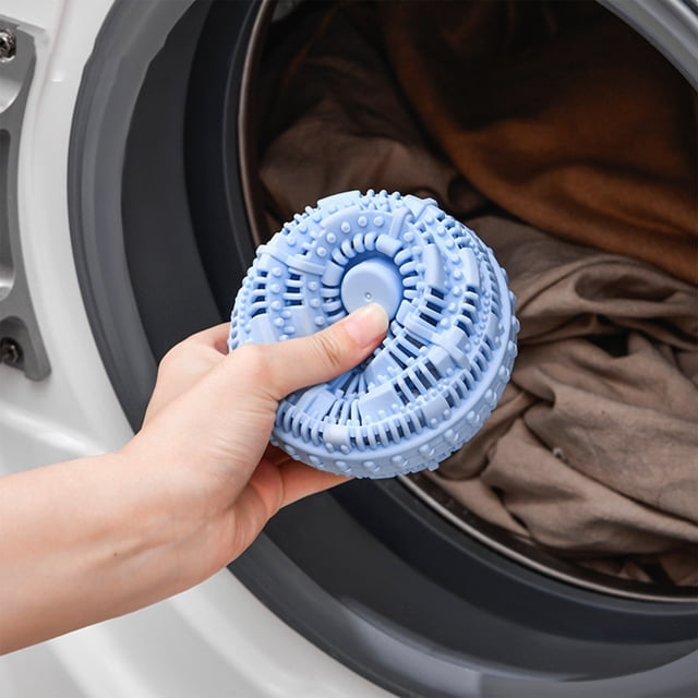 Blue Plastic Laundry Lint Filter Drum for Washing Machine 10x10x10cm Tangle-Free Design with Absorbent Lint Removal 1 Piece Included Akmoler | Plastic, Blue