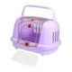 thumbnail image 5 of Jaula para perros, suministros para mascotas, ligera, ventilada, transportín resistente, portátil para perros. Púrpura, 5 of 9