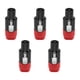 thumbnail image 4 of Conector de altavoz de 4 pines NL4FC, fácil de usar, multifunción, accesorios para dispositivos de audio Rojo, 4 of 9