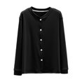 thumbnail image 7 of QSAWXQZ Women's Thermal Cardigan Crew Neck Long Sleeve Button Down Fleece Lined Stretch Winter Base Layer 3XL, 7 of 7