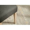thumbnail image 4 of Habit Solid Wood Tufted Parsons Dining Chair, Set of 2, Charcoal, 4 of 8