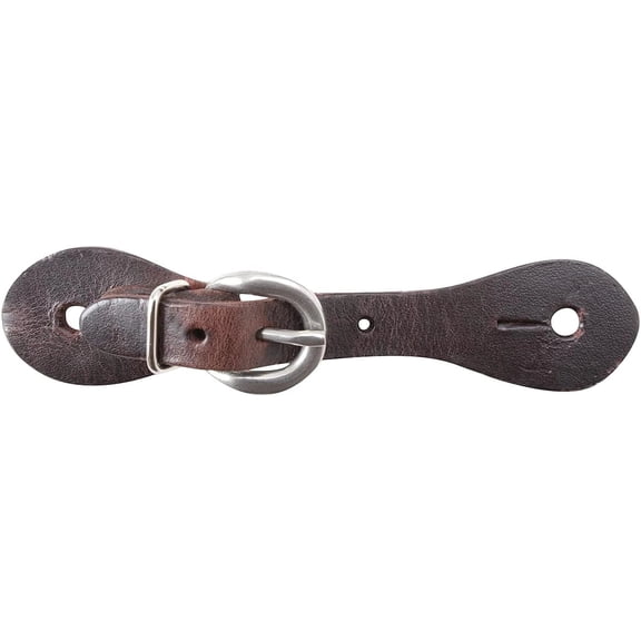 Martin Saddlery Kid's Latigo Leather Spur Straps - Brown - Child Safe