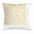 thumbnail image 1 of Contemporary Throw Pillow Cushion Cover, Art Deco Style Floral Pattern with Roses Romantic Abstract Bouquet Garden, Decorative Square Accent Pillow Case, 20 X 20 Inches, Peach and White, by Ambesonne, 1 of 2