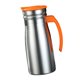 thumbnail image 4 of Jarra de café aislada de acero inoxidable de 1 litro para dispensador de bebidas frías/calientes Naranja con asa, 4 of 9