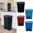 thumbnail image 4 of Cleaning Supplies Clearance 10L Gallon Trash Can Plastic Step on Kitchen Trash Can Black Compost Bathroom Trash Garbage Can Kitchen Trash on Sale Kitchen B, 4 of 8