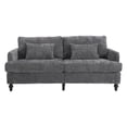 thumbnail image 5 of Knubmt 2 Seater Loveseat Sofa with Wood Frame, Modern Upholstered Fabric Sofa Couch for Home, Living Room, Office, Gray, 5 of 7