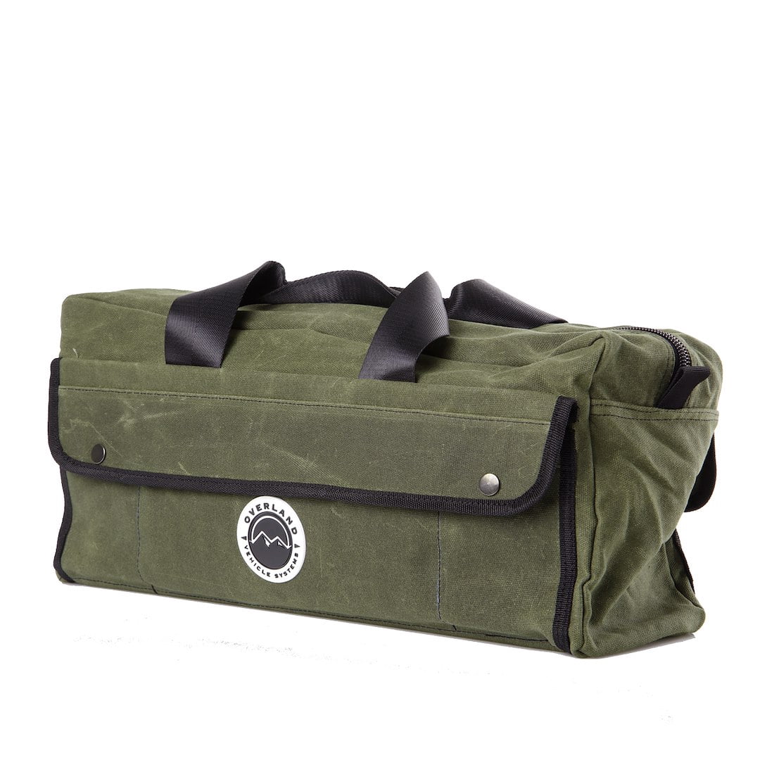 Overland Vehicle Systems Small Duffle Bag with Handle and Straps - #16 Waxed Canvas