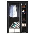 thumbnail image 2 of 67" Portable Clothes Closet Wardrobe with Non-woven Fabric and Hanging Rod Quick and Easy to Assemble Black, 2 of 4