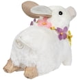 thumbnail image 6 of Northlight 6.5" Sisal Piglet with Floral Lei Spring Figure - White, 6 of 6