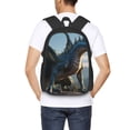 thumbnail image 5 of Balery Wild Blue Cool Dragon Backpack for Men and Women - Durable 600D Oxford Cloth -Large Capacity, Water-Resistant School, Travel, and Hiking Bag, 5 of 7