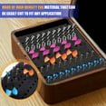 thumbnail image 2 of 110 Holes Router Bit Tray Storage Holder for 1/4Inch 1/2Inch Shank Milling Cutters Brill Bits Organizer, 2 of 5