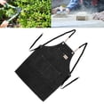 thumbnail image 3 of Adjustable Cross Back Cotton Canvas Apron with Pockets, Suitable for Kitchen Cooking, Nail Salon, Hair Salon, 3 of 7